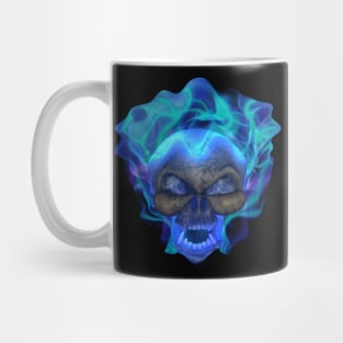 Flaming Skull Mug